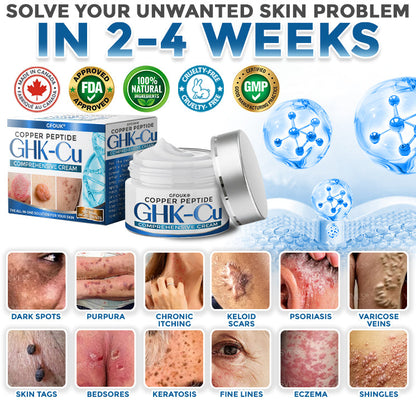 GFOUK® GHK-Cu Copper Peptide Comprehensive Cream 🇨🇦 Made in Canada (for Itching Skin, Redness, Eczema, Hyperpigmentation, Scar Reduction etc)