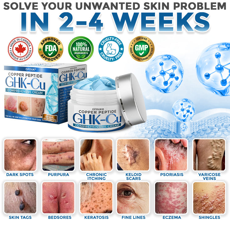 GFOUK® GHK-Cu Copper Peptide Comprehensive Cream 🇨🇦 Made in Canada