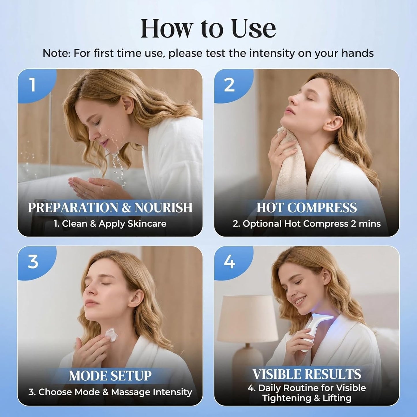 momokee® Red Light Therapy Massager for Face & Neck