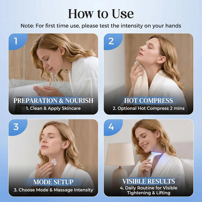 momokee® Red Light Therapy Massager for Face & Neck