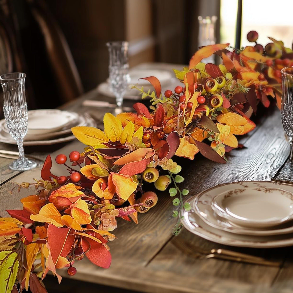 Thanksgiving Maple Garland - 1pc (6ft.)