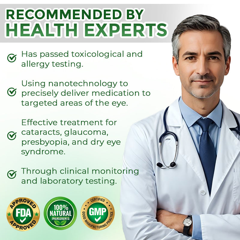 GFOUK® OptiFusion Nano Eye Drops Serum 🇨🇦🩺 Doctor Recommended (for Presbyopia, Cataracts, Glaucoma, Dry Eyes)