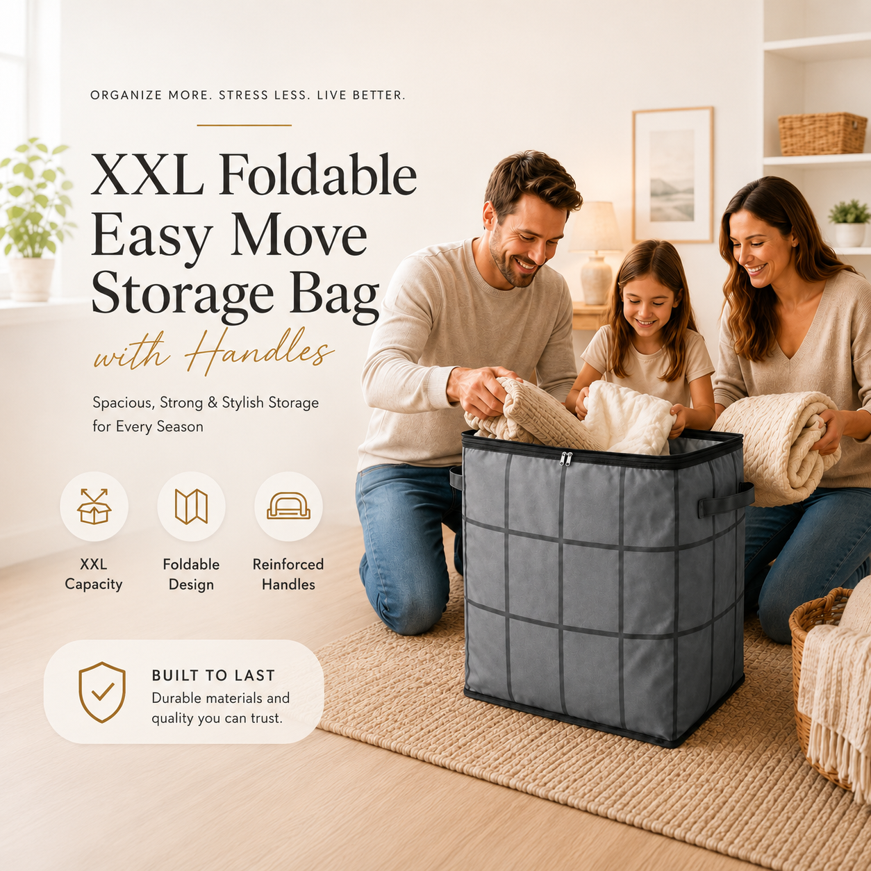 Remifa® XXL Foldable Easy Move Storage Bag