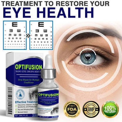 GFOUK® OptiFusion Nano Eye Drops Serum 🇨🇦🩺 Doctor Recommended (for Presbyopia, Cataracts, Glaucoma, Dry Eyes)