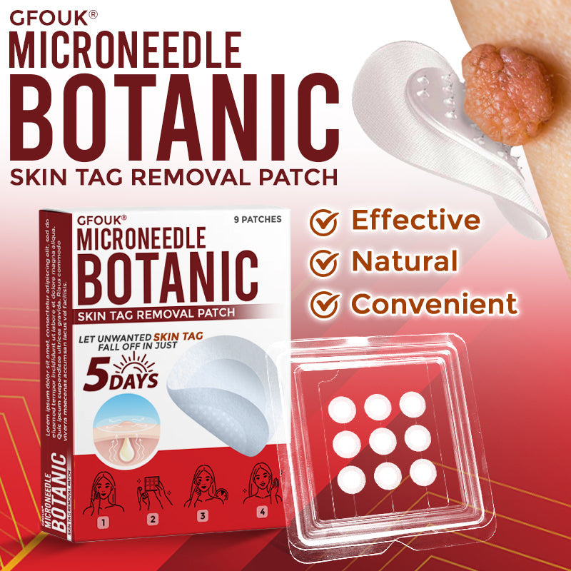 GFOUK® MicroNeedle Botanic Skin Tag Removal Patch 🇨🇦 Made in Canada