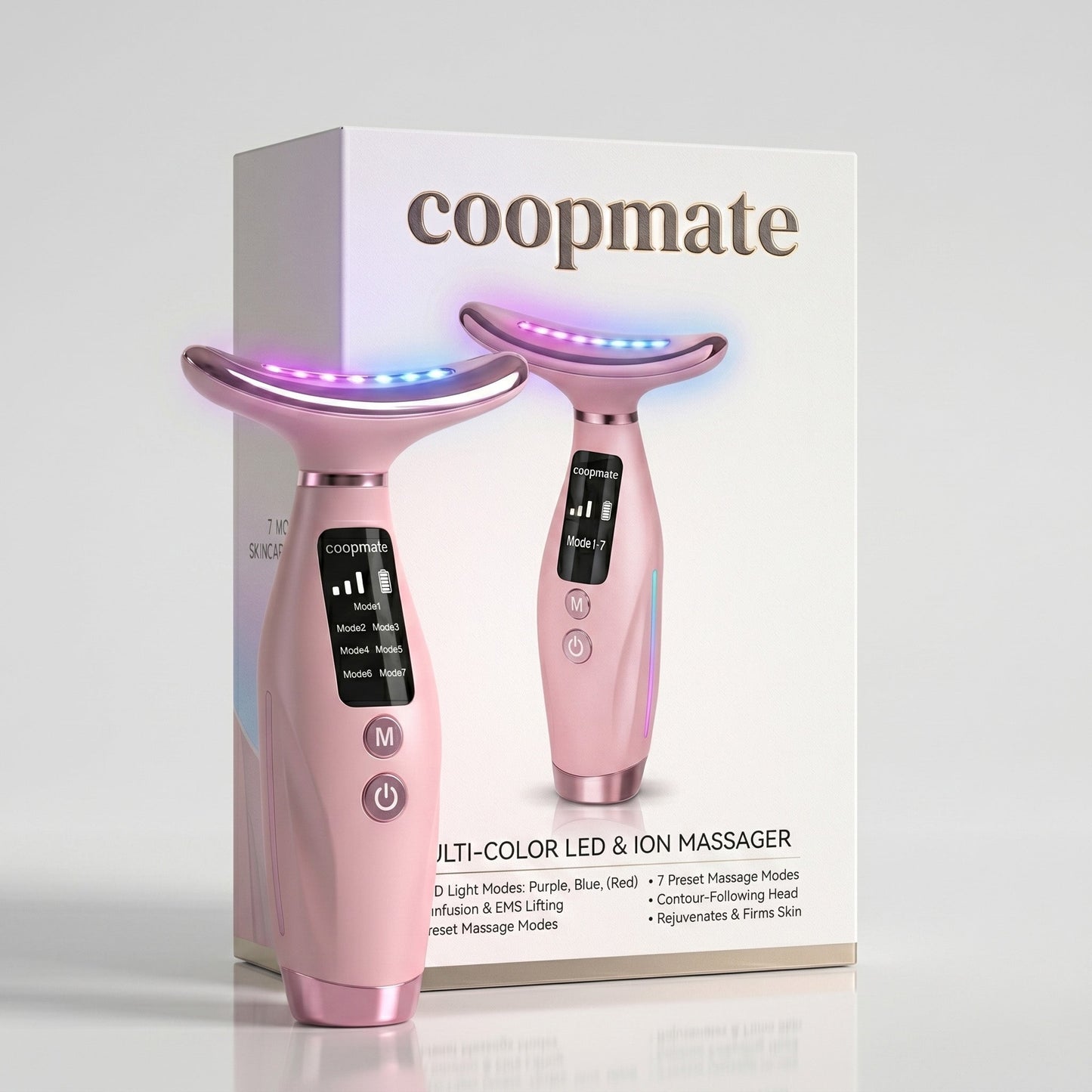momokee® Red Light Therapy Massager for Face & Neck