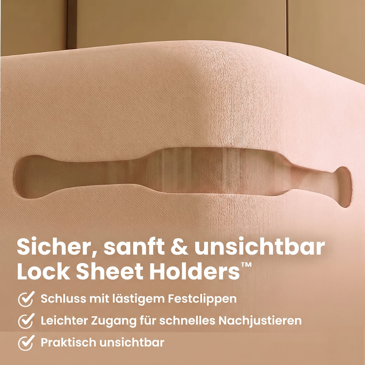 Mvqw® Spannbettlakenhalter mit sicherem Halt und unsichtbaren Befestigungsstreifen