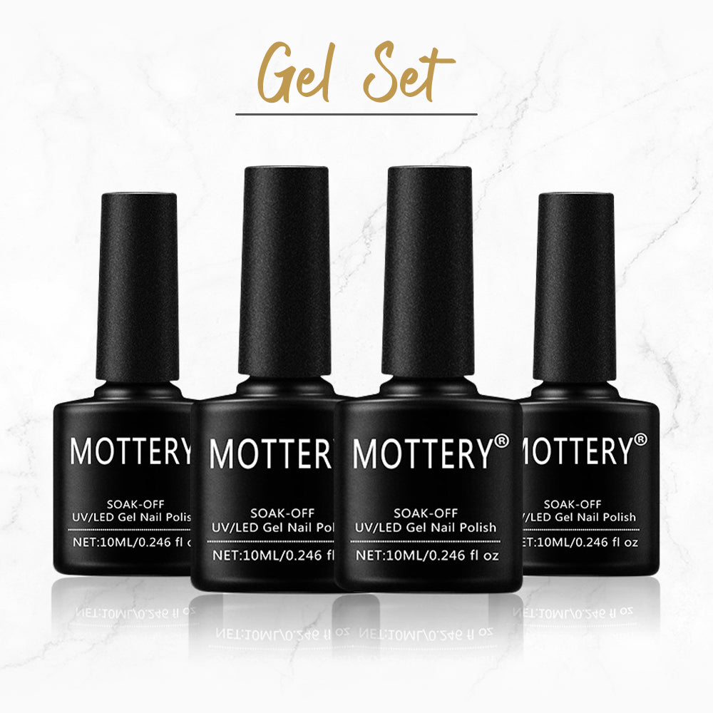 Gel Set (PRIMER + BASE COAT + REINFORCE GEL AND TOP COAT SET)