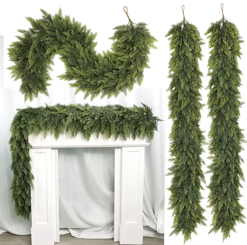 Artificial Cedar Garland 💕 🇺🇸