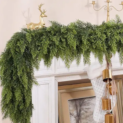 Artificial Cedar Garland 🎄 🇺🇸